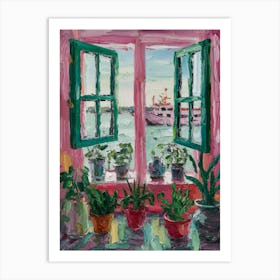 Pink Window 2 Art Print