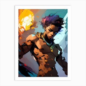 Abstract Hunk Male Art Print