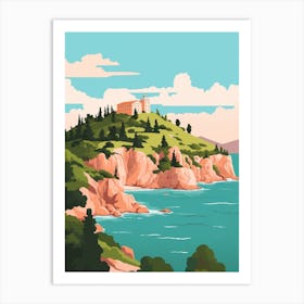 Virgin Islands 2 Travel Illustration Art Print