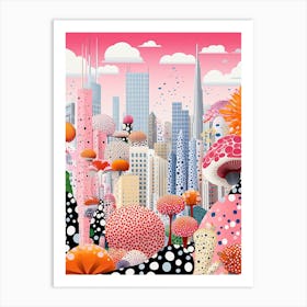 Tokyo, Illustration In The Style Of Pop Art 4 Art Print