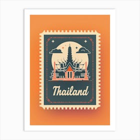 Thailand Stamp Art Print