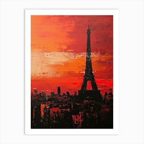 Paris At Sunset Art Print