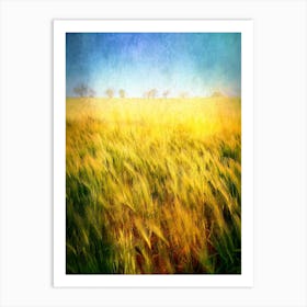 Golden Barley Field Art Print