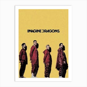 Imagine Dragons 9 Art Print