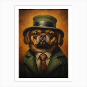 Gangster Dog Tibetan Spaniel 2 Art Print