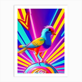 Colorful Bird-Reimagined 30 Art Print