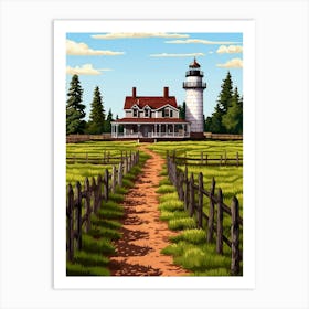 Fort Vancouver National Historic Site Fauvism Illustration 2 Art Print