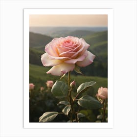 Pink Rose Art Print