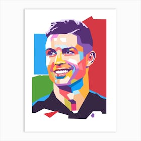 Cristiano Ronaldo wpap art Art Print