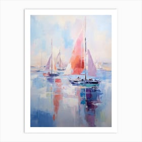 Sailboats On The Water 1 Art Print