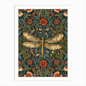 William Morris Dragonfly 2 Art Print