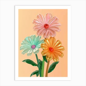 Dreamy Inflatable Flowers Calendula 2 Art Print