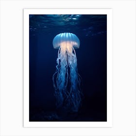 Comb Jellyfish Ocean Realistic 4 Art Print