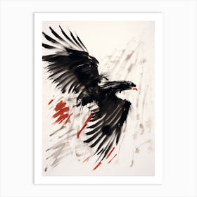 Eagle in Ink Art Print