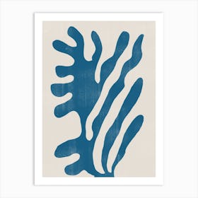 Blue Coral, Ocean Life Art Print