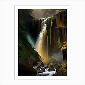 Yumbilla Falls, Peru Nat Viga Style (1) Art Print