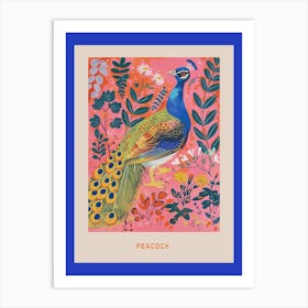 Spring Birds Poster Peacock 7 Art Print