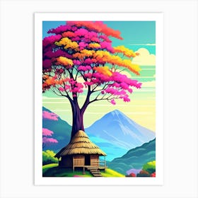 Colorful Tree Art Print