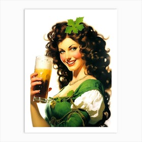 Saint Patrick Irish Girl Art Print