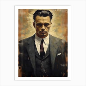  Gangster Art John Dillinger Public Enemy No 1 8 Art Print