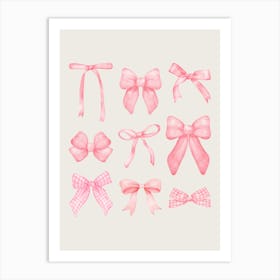 Coquette Bow Art Print