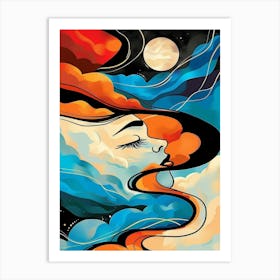 Dreaming Of The Moon Art Print