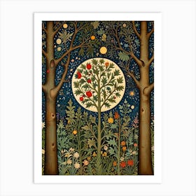 William Morris Moon In The Forest 8 Art Print