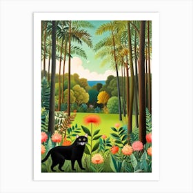 Cat In The Jungle Art Print