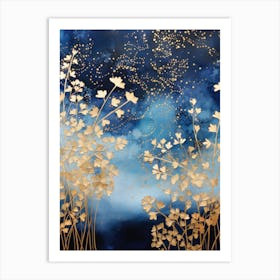 Gold Stars In The Sky Art Print