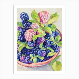 Marionberry 1 Vintage Sketch Fruit Art Print