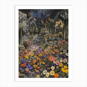 Night In The Garden 3 Art Print