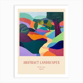 Colourful Abstract The New Forest England 1 Poster Art Print