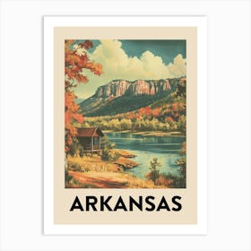 Arkansas Vintage Travel Poster 1 Art Print