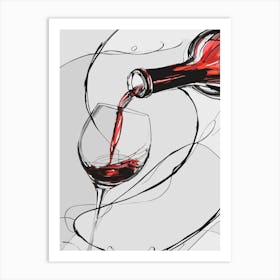Wine Pouring 1 Art Print