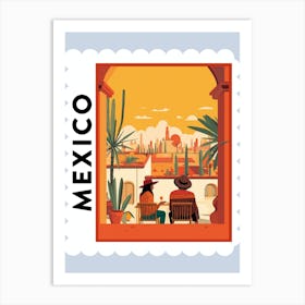 Mexico 2 Travel Stamp Poster Art Print