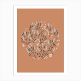 Mimosa's Round Dance [smoky red] Art Print