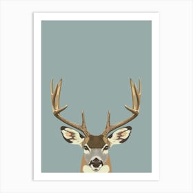 Deer Head 11 Art Print