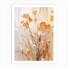 Fall Flower Painting Freesia 2 Art Print