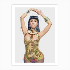 Nicki Minaj Painted Art Print