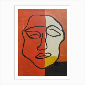 Abstract Face 10 Art Print