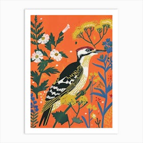 Spring Birds Woodpecker 2 Art Print