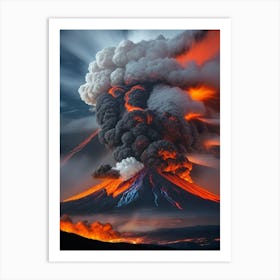 Volcano Eruption 1 Art Print