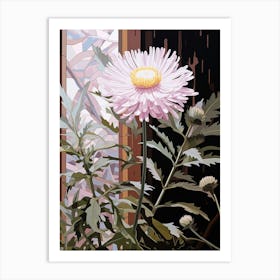 Flower Illustration Asters 8 Art Print