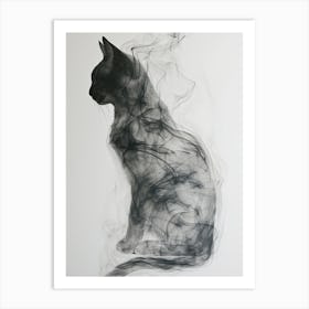 Smokey Cat 2 Art Print