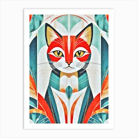 Boho Kitty Art Print