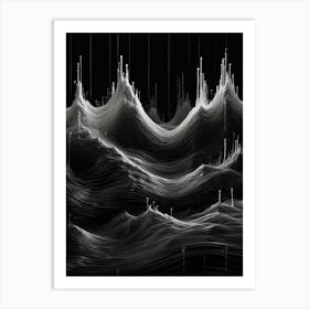 Waves Of Information Art Print