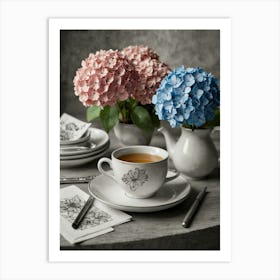 Hydrangeas 1 Art Print