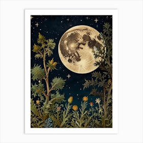 Full Moon Style William Morris Art Print Art Print