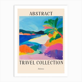 Abstract Travel Collection Poster Bahamas 2 Art Print