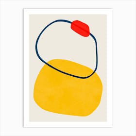 Expressive abstract shapes 1 1 Art Print